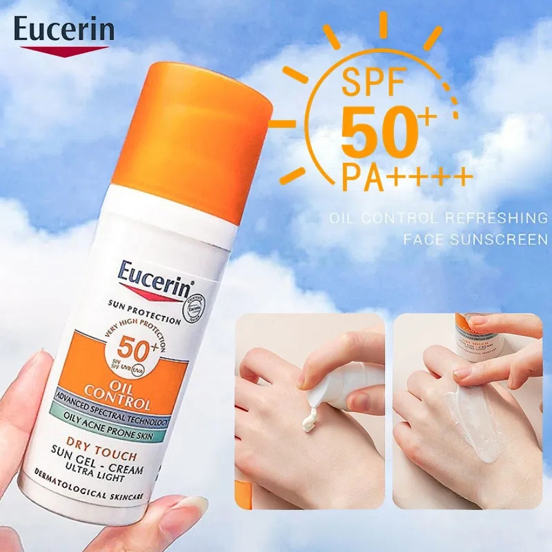 Eucerin Sun Gel-Cream Dry Touch Oil Control SPF50+ 50ml Gel Chống Nắng Cho Da Nhờn Mụn